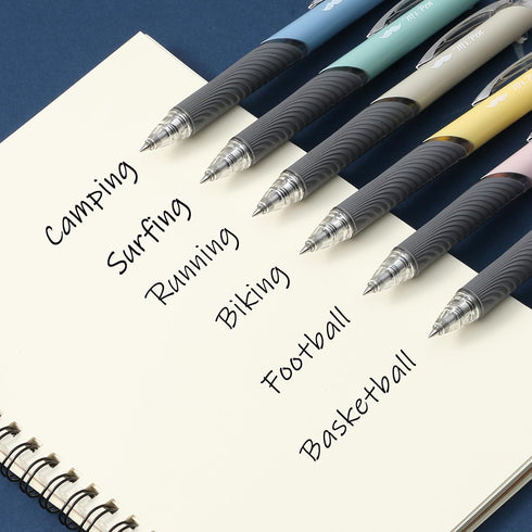 Mr. Pen- Retractable Gel Pens, 6 Pack, Black Ink Gel Pens, Pastel Barrels, Gel Pens Fine Point 0.5mm, Retractable Pens, Cute Pens, Gel Ink Pens, A...