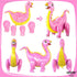 KatchOn Giant Pink Dinosaur Balloons - 35 Inch, Pack of 2 | Girl Dino Party Decorations | Birthday Decorations...