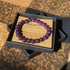Amethyst Bracelet For Women Anxiety Amethyst Beaded,Handmade Adjustable Amethyst Crystal Bracelets Charms Healing Stone Layered Bracelet Gifts For...