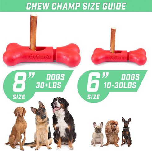 GoSports Chew Champ Bully Stick Holder for Dogs - Securely Holds Bully Sticks to Help Prevent Choking - 6 in or 8 in Size...