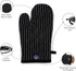 Encasa Homes Long 12" Oven Microwave Hand Gloves Mitts (2 pc Set) for Kitchen Cooking & Baking - Heat Resistant, Thick & Safe, Protection of Hands...