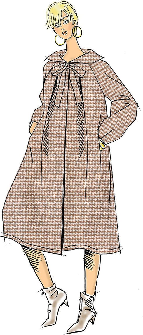 Vogue V9340Y Very Easy Women's Hooded Coat Sewing Patterns, Sizes 4-14...