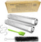 2 Pack Smoke Tube for Pellet Smoker,Pellet Smoker Tube 12in Stainless Steel BBQ Smoke Tube for Hot or Cold Smoking 5 Hours of Billowingsmoke,Smoke...