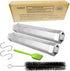 2 Pack Smoke Tube for Pellet Smoker,Pellet Smoker Tube 12in Stainless Steel BBQ Smoke Tube for Hot or Cold Smoking 5 Hours of Billowingsmoke,Smoke...
