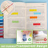2800-Pcs Sticky/Book Tabs, Writable Morandi Translucent Book Markers Sticky Note Tabs, Repositionable Book Flags Strip, Post It Notes, Book Annota...