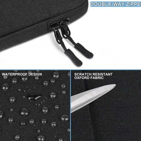 Laptop Sleeve Bag 17 Inch, Shockproof Protective Computer Sleeve Cover with Accessories Pocket, Water Resistant Traveling Carrying Laptop Bag Comp...