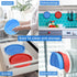 Silicon Air Fryer Liners by SOOBRO (2 pcs) - 8” Reusable Round Non-Stick Air Fryer Baking Tray - Foldable Heat Resistant and Easy to Clean Airfrye...