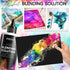 Alcohol Ink Blending Solution (4-Ounce), Pixiss Alcohol Ink Blending Solution Tools, Pixiss Needle Tip Applicator and Refill Bottles and Funnel - ...