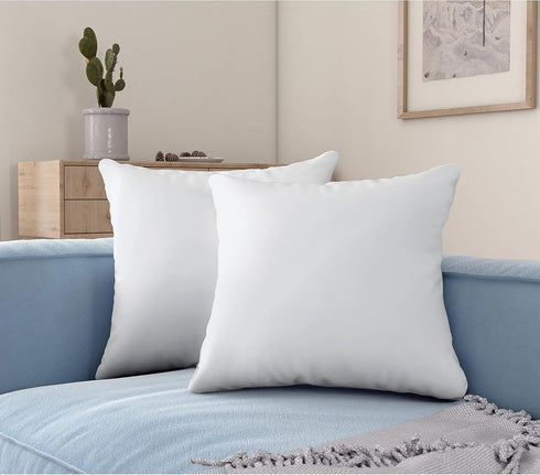 Acanva Premium Throw Pillow Inserts with Microfiber Filled, Lumbar Support Decorative Stuffer for Sofa Bed Couch & Chairs, 14x14, 2 Count, White...