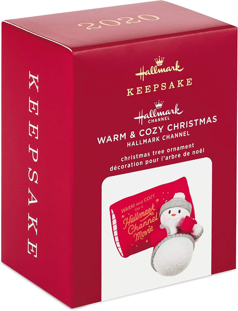 Hallmark Keepsake Ornament 2020, Hallmark Channel Warm & Cozy Christmas Snowman (1599QGO6171)...
