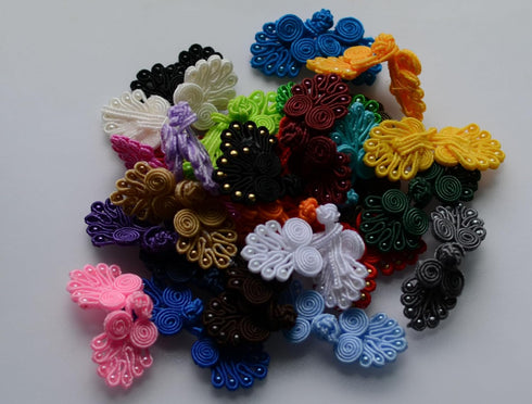 Mixed 21Pairs 21color Handmade Sewing Fasteners Chinese Closure Knot Cheongsam Frog Buttons 6cm 2inch Small...