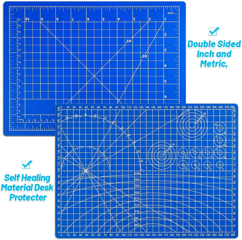 Anezus Exacto Knife Hobby Cutter with A4 Self Healing Cutting Mat Hobby Knife Set with 30 PCS Exacto Blades Precision Art Knife for Crafts Paper S...