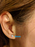 5 Pairs of Surgical Stainless Steel Aurora Borealis Crystal CZ Stud Earrings 3,4,5,6, & 7mm...