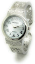 Ladies Elegant Metal Bangle Cuff Fashion Watch Pearl Dial...