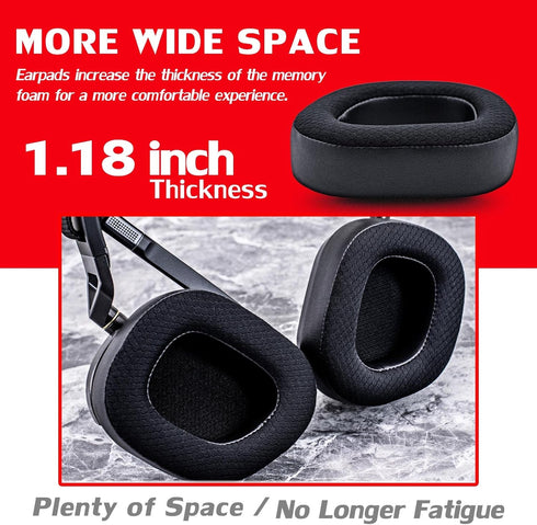 HS80 Cooling Gel Ear Pads Compatible with HS80 Headset I Thicker Enhanced Memory Foam with Breathable Mesh by DIMOST...