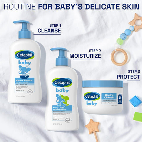 Cetaphil Baby Healing Ointment, Diaper Rash Ointment Soothes and Protects Baby's Irritated Skin, Skin Protectant For Dry Skin, 12oz...