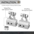 Conext Link BTZ1-2 Battery Terminal Postive Negative 8 4 2 1/0 Gauge 2 Pack ?15501?...