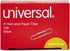 Universal Paper Clips, 1, Nonskid, Silver, 100 Clips/Box, 10 Boxes/Pack...