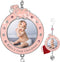 BANBERRY DESIGNS Baby Girl's First Christmas Photo Ornament - 2025 Dated Xmas Picture Decoration for Newborn Daughter - Baby's 1st Keepsake - Gift...