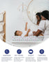 TotAha Premium Stretchy Changing Pad Covers (2-Pack) Hypoallergenic, Silky Comfort, Buttery Soft, Calming Effect, All-Season Jersey-Knit 5'' Deep ...