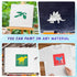 20 Pieces Stencils Dinosaurs for Sidewalk Chalk Colorful Translucent Dinosaur Stencils for Kids Animal Spray Paint Stencil Animal Template for DIY...