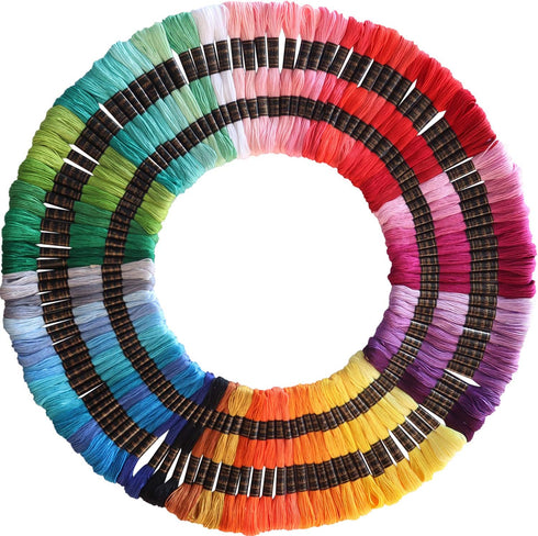 122 skeins Embroidery Floss - Embroidery Thread - Friendship Bracelet String for Cross Stitch, Hand Embroidery, String Art...