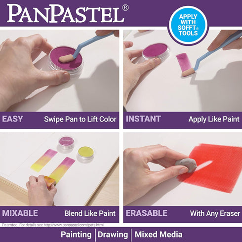 PanPastel Artist Pastels by GOLDEN, Pearlescent Colors Set, 6 Color, Professional Artist Pastels, Unique Pan Format (cake-like)...