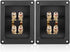 Facmogu 2PCS Rectangle 4-Way Speaker Terminal Box, Gold-Plated Binding Post Terminal Cable Connector for DIY Applications, Terminal Cups with 2 Pa...