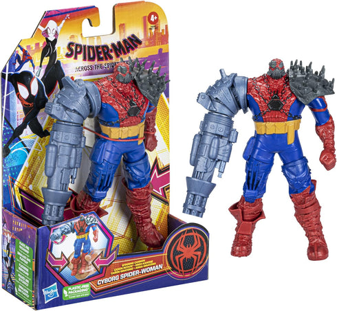 Marvel Spider-Man: Across The Spider-Verse Cyborg Spider-Woman Toy, 6-Inch-Scale Deluxe Action Figure, Toys for Kids Ages 4 and Up...