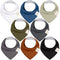 KeaBabies 8-Pack Organic Baby Bandana Drool Bibs - Stylish Unisex Bandana Bibs, Super Absorbent Bandana Drool Bibs, Gentle Teething Bibs for Infan...