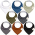 KeaBabies 8-Pack Organic Baby Bandana Drool Bibs - Stylish Unisex Bandana Bibs, Super Absorbent Bandana Drool Bibs, Gentle Teething Bibs for Infan...