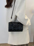 QWINEE Geometric Print Mini Bag Crossbody Bag Shoulder Bag Flap Square Bag Shopping Work Handbags Ladies Shoulder Totes Bag...