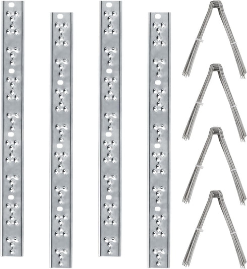 Hausse Stainless Steel Bird Spikes 4 Pack, Squirrel Small Birds Pigeons Crows and Woodpeckers Deterrent Devices Bird Repellent Spikes, Assemble Ea...