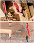 Nicpro 3 Pack Carpenter Pencil Set with Sharpener & Finger Grip, Mechanical Woodworking Pencils with 39 Refills (Red, Black, Yellow), Deep Hole Ma...