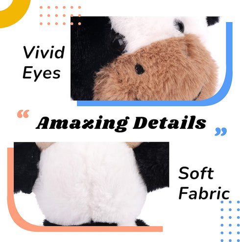 Hopearl Talking Cow Repeats What You Say Shaking Head Electric Interactive Animated Toy Speaking Plush Buddy Birthday Festival for Toddlers, 7''...