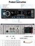UNITOPSCI Single Din Bluetooth Multimedia Car Stereo Radio Bluetooth Hands-Free Calling Audio Receiver FM Radio Car MP3 Player AUX in/Dual USB Por...
