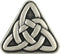 Bezelry 10 Pieces Triangle Celtic Sister Knot Metal Shank Buttons. 25mm (1 inch) (Antique Silver)...