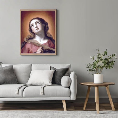Posterizer 1 pcs-The Virgin in prayer c. 1627 painting poster-Religious Posters-Gifts for Christians -Decor for Church, Sunday School Classroom- u...