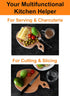 Apple-shaped Solid Wood Cutting Board With Handle For Fruit, Veggies, Cheese – Small Wooden Bread Board, Cheese Serving Platter, Round Charcuterie...