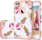 Fingic Pineapple Floral Ultra Slim Case Hard PC Soft Rubber Anti-Scratch Shockproof Protective Case Cover for iPhone 7/8 Plus (Pink02)...