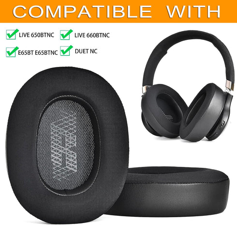 Live 650 BTNC E65BTNC Cooling Gel Ear Pads defean Replacement Cushions Compatible with JBL E65 E65BTNC / Duet NC/Live 650BTNC Live 660 BTNC Headph...