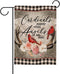 Cardinal Appear When Angels are Near Spring Peony Flower Home Decorative Garden Flag, Plaid House Yard Red Bird Double Sided, Memorial Outside Dec...