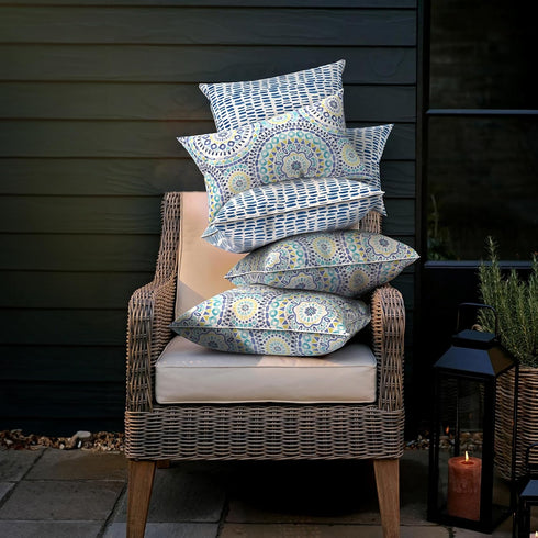 LVTXIII Pack of 2 Outdoor Throw Pillow Covers Accent Waterproof Pillow Covers ONLY, Patio Square Cushion Cases for Garden Balcony Couch Sofa Decor...