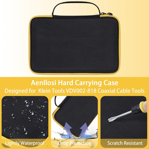 Aenllosi Hard Carrying Case Replacement for Klein Tools VDV002-818 Coaxial Cable Tools and Connectors,Customised Holder for Coax Cable Crimper Kit...