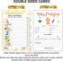 LOTUS-A Baby Shower Games - Hilarious Guess The Phrase and Predictions Cards 30 Thick Cardstocks 7x5 inches Printed Front Back Side Answer Keys In...
