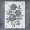 GSS Designs Large Rose Stencils for Painting on Wood Canvas Paper Fabric, Floor Wall Tile - Roses Flower - Reusable DIY Art Craft Stencils for Hom...