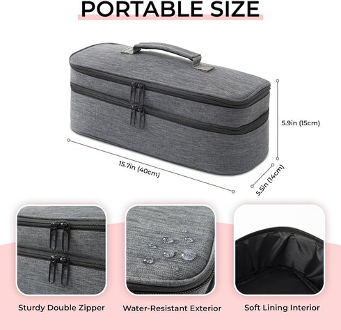 Long Case Compatible with Shark Flex Style Case, Dyson Airwrap Travel Case, Shark Hair Dryer Case, Shark Flexstyle Carrying Case, Dyson Travel Cas...