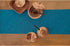 Solino Home Linen Table Runner 72 Inches Long - Athena, 100% Pure Linen Chambray Teal Dining Table Runner 14 x 72 Inch for Fall - Handcrafted and ...