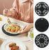 Set of 3 Silicone Trivet Mat Thick Round Trivet Set Non Slip Heat Resistant Modern Carved Trivet Kitchen Decor and Accessories for Hot Dishes, Pot...