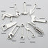 50pcs Antique Silver Tone 10 Kinds Mix 3D Tool Charm Collection Hammer Charm Wrench Charm Saw Charm Pliers Charm Tape Charm Screwdriver Charm Cons...